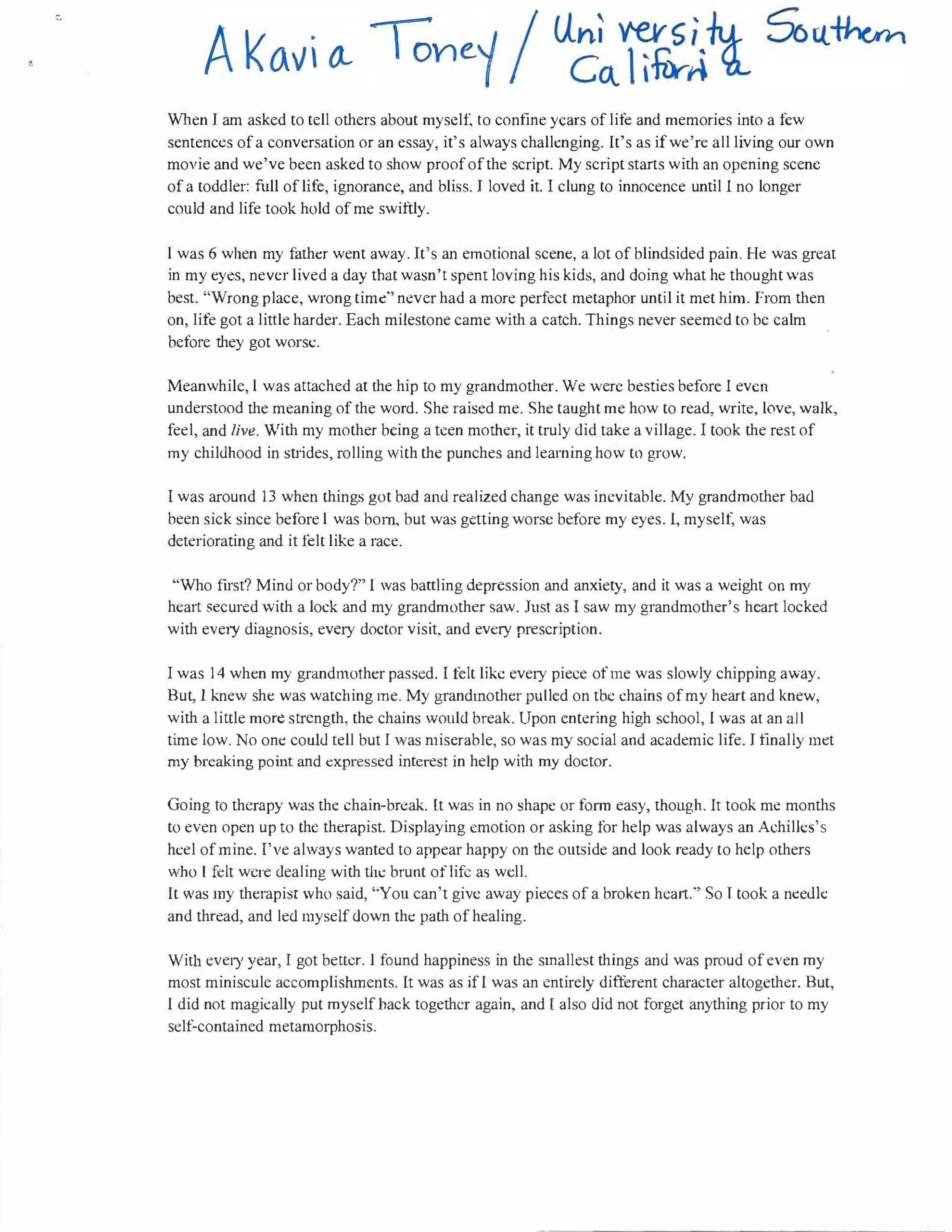 Akavia Toney Essay Monroe Housing Authority